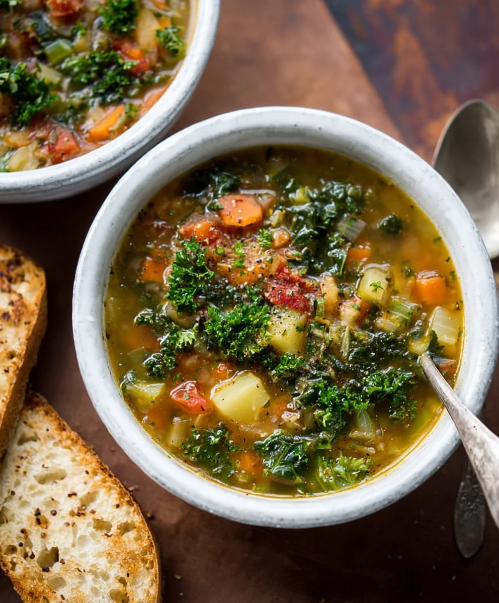 Hearty Vegetable Soup Recipe- Delicious & Easy