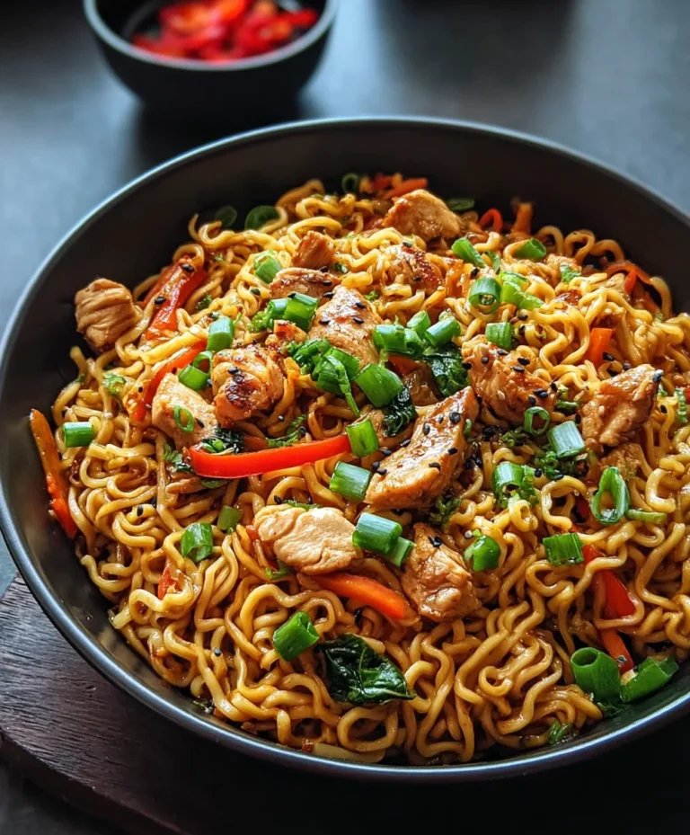 Quick Chicken Ramen Stir Fry-Easy Weeknight Meal