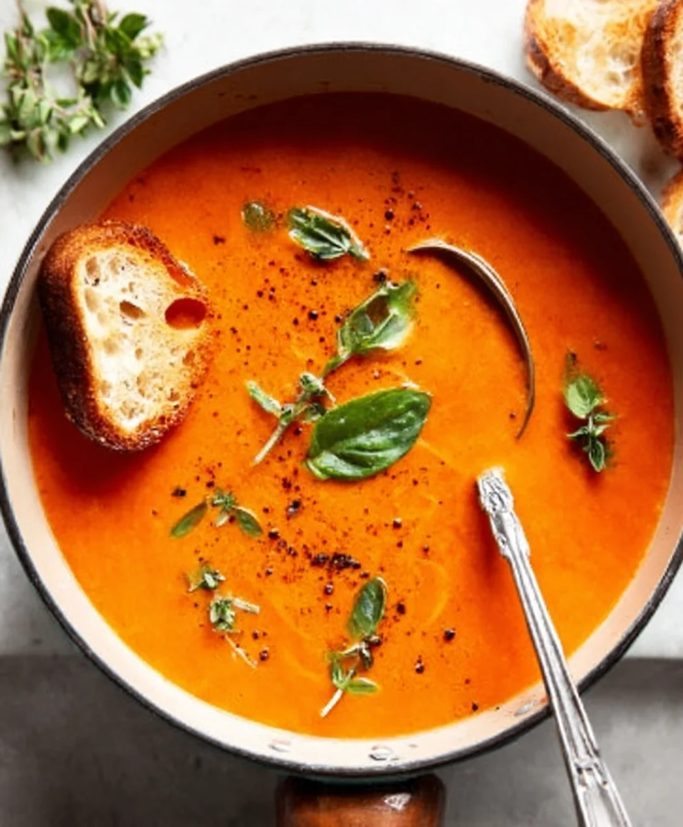 Creamy Tomato Soup - Easy Winter Comfort