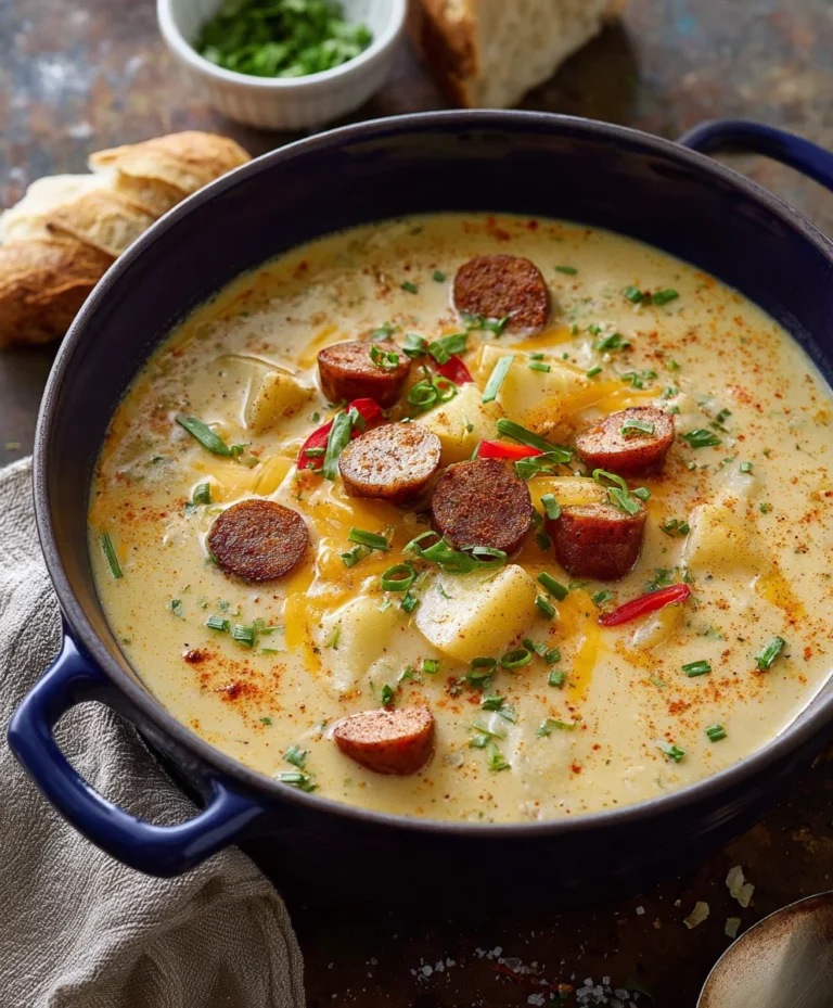 Hearty Cajun Potato Soup-Creamy & Flavorful