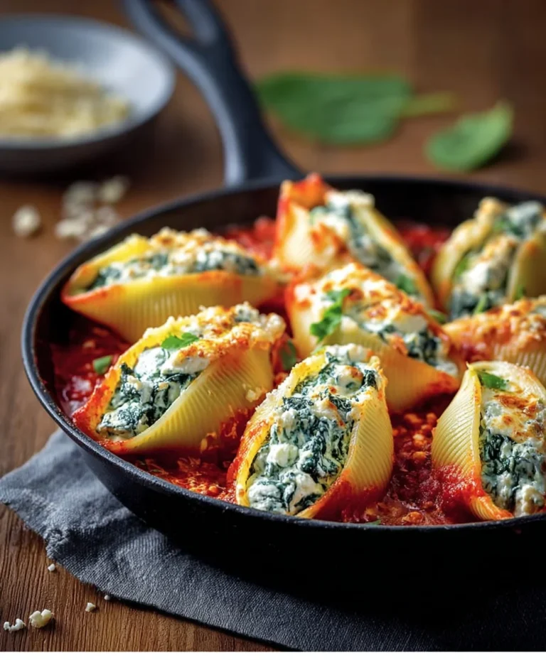 Spinach Ricotta Stuffed Shells Easy Recipe