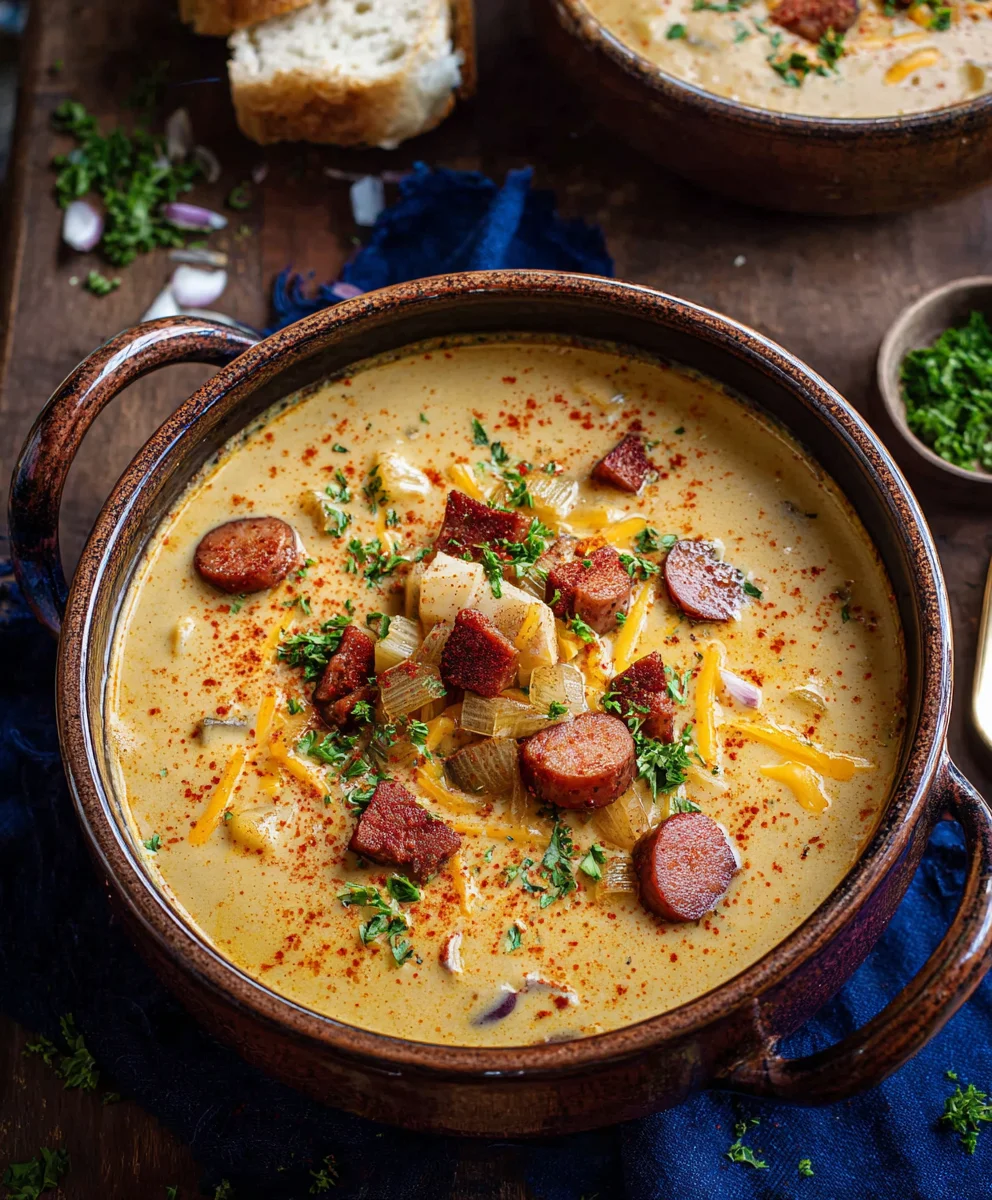 Hearty Cajun Potato Soup-Creamy & Flavorful
