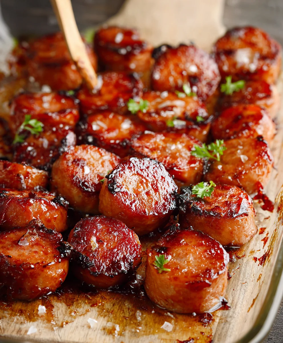Easy BBQ Beef Sausage Bites - Quick Appetizer