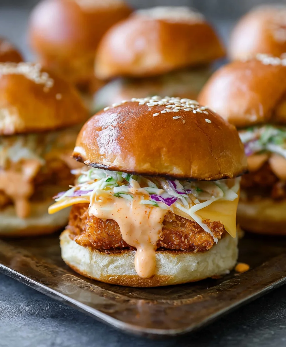 Bang Bang Chicken Sliders-Easy Spicy Meal