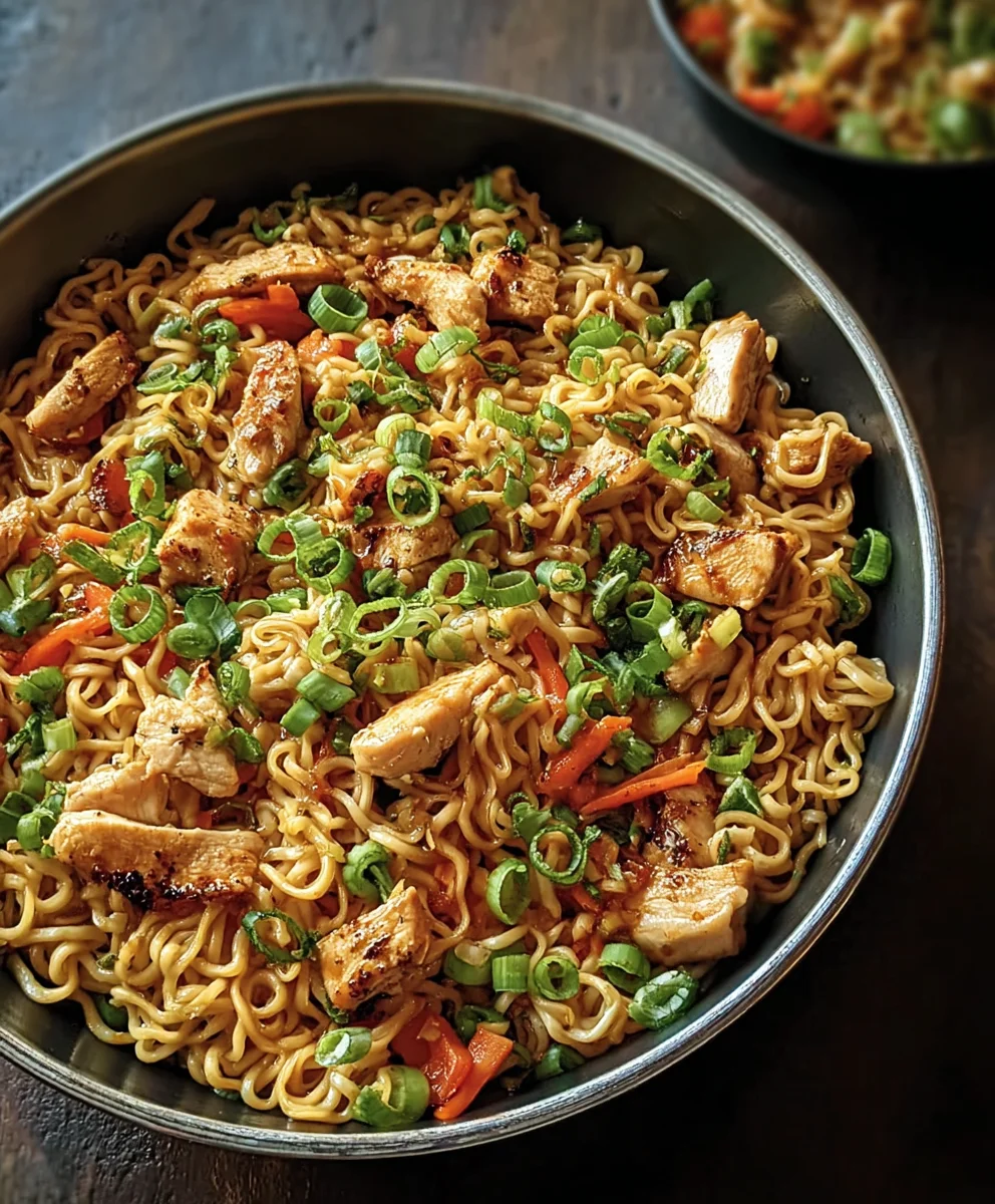 Quick Chicken Ramen Stir Fry-Easy Weeknight Meal
