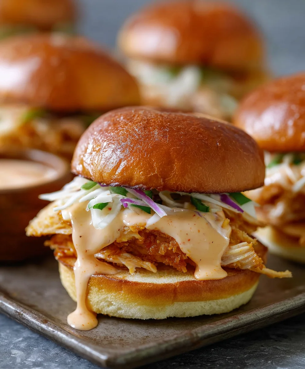Bang Bang Chicken Sliders Easy Recipe-Quick Dinner