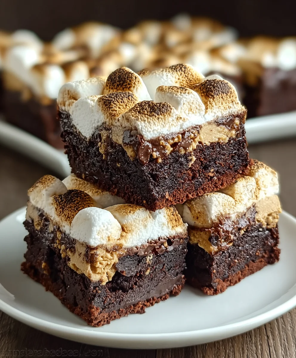 Decadent S'mores Brownies - Easy Gooey Treat