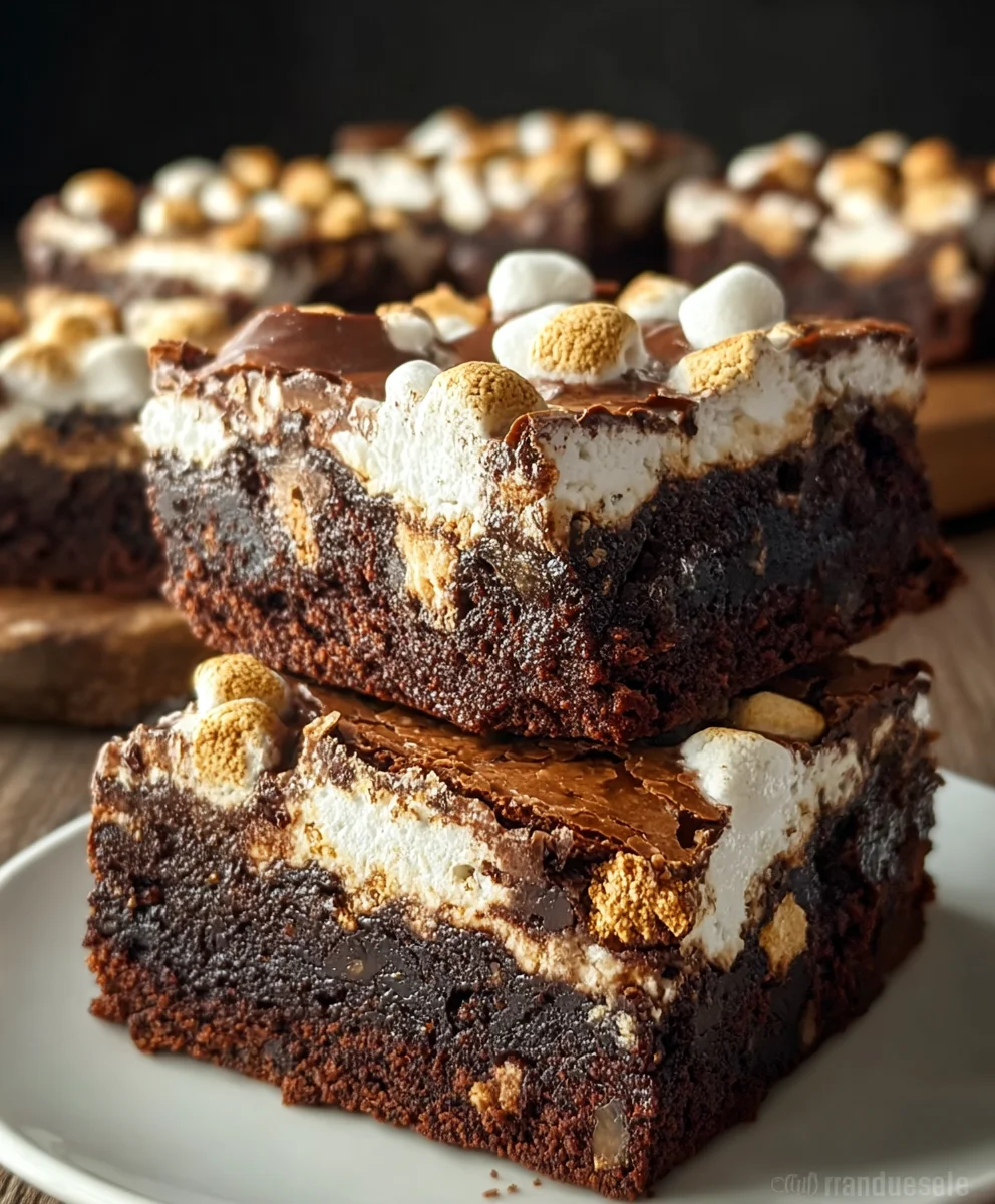 S'mores Brownies- Ultimate Gooey Chocolate Dessert