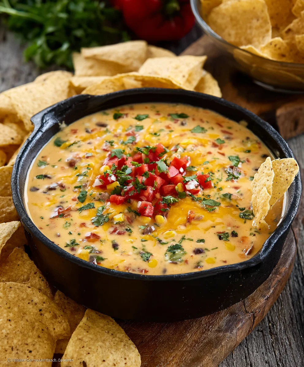 Spicy Beef Cowboy Queso Dip Recipe - Easy & Delicious