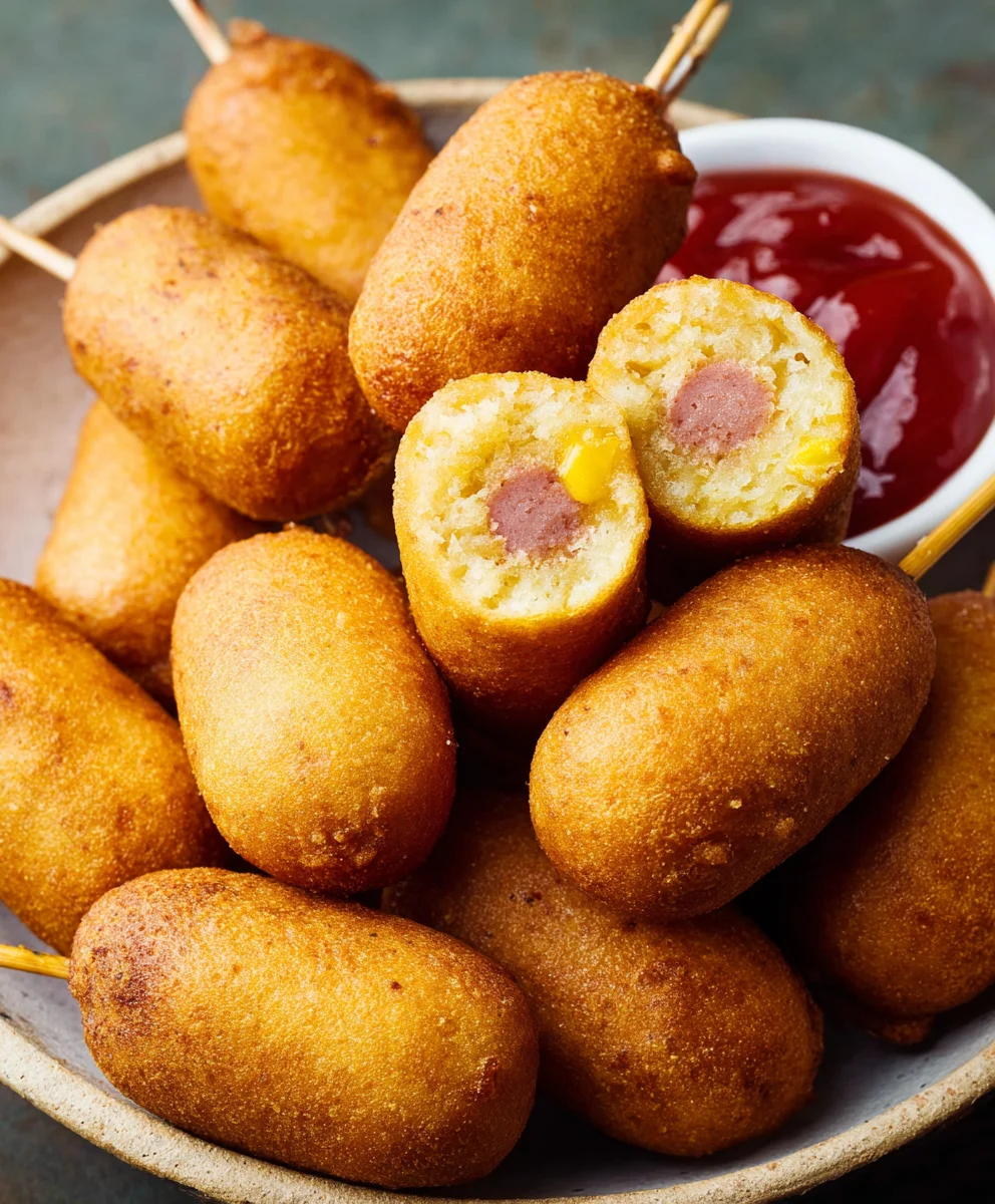 Easy Homemade Beef Mini Corn Dogs Recipe