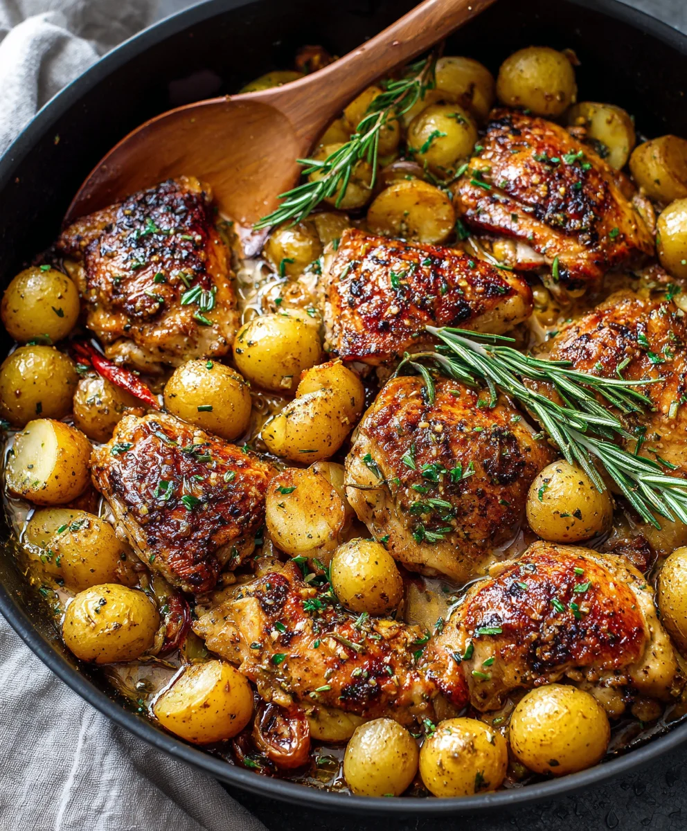 Easy Garlic Butter Beef Skillet with Potatoes