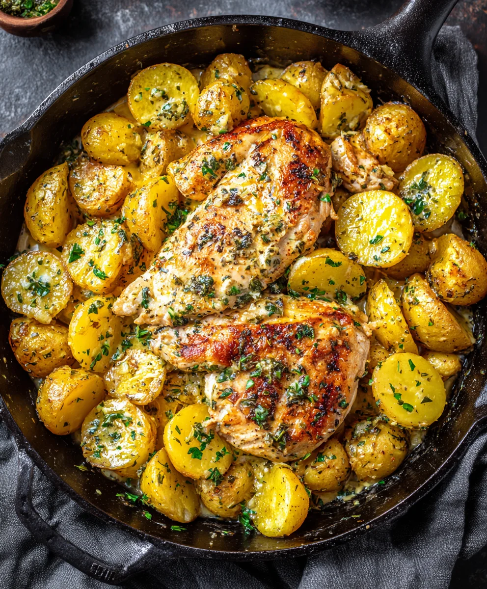 Easy Garlic Butter Beef Skillet with Potatoes