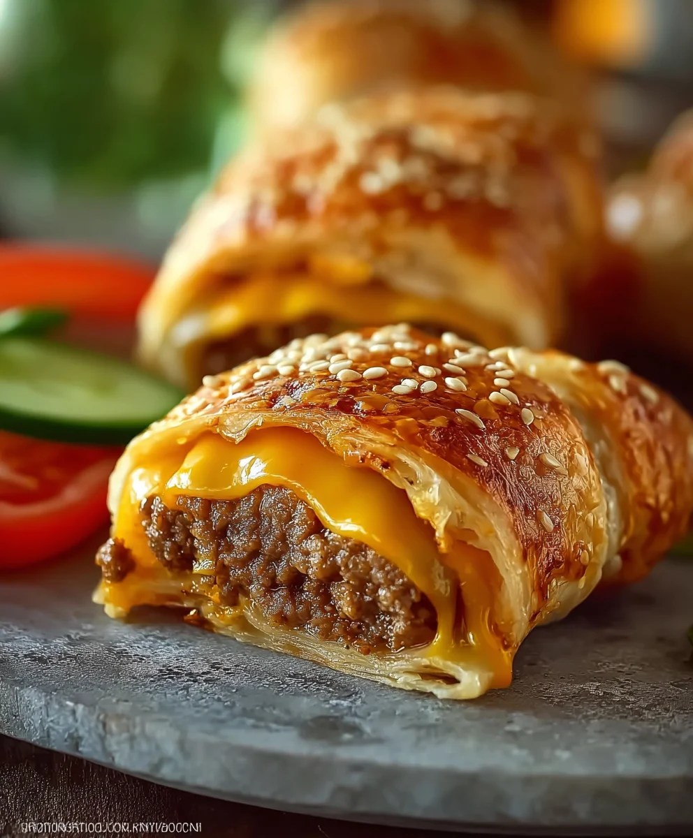 Cheeseburger Twists-Easy Ground Beef Appetizer