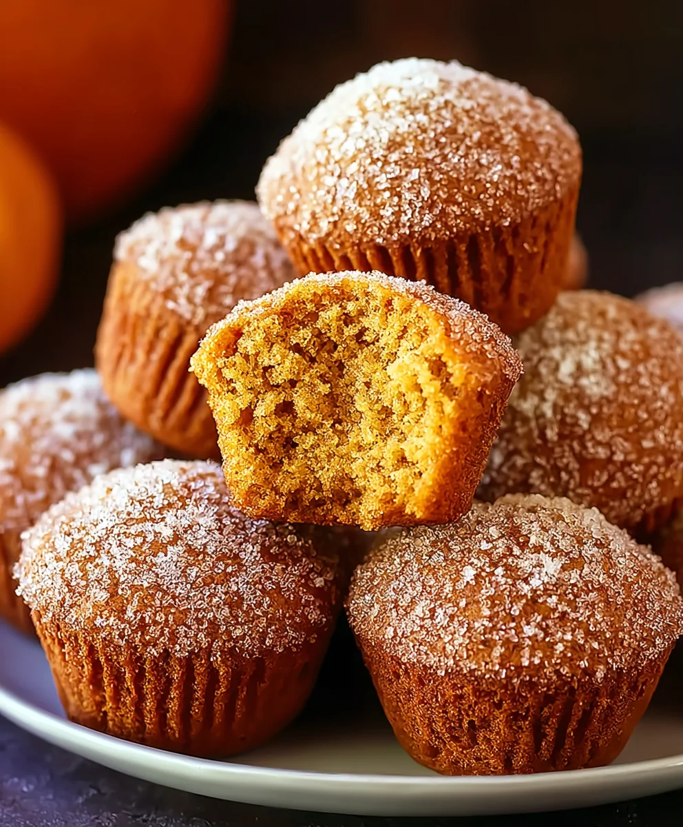 Pumpkin Spice Doughnut Hole Muffins-Sweet Fall Treat