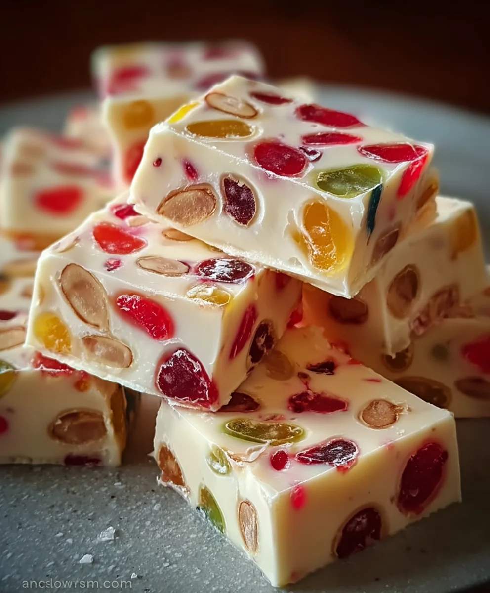 Jelly Nougat Candy-Easy Chewy Treat