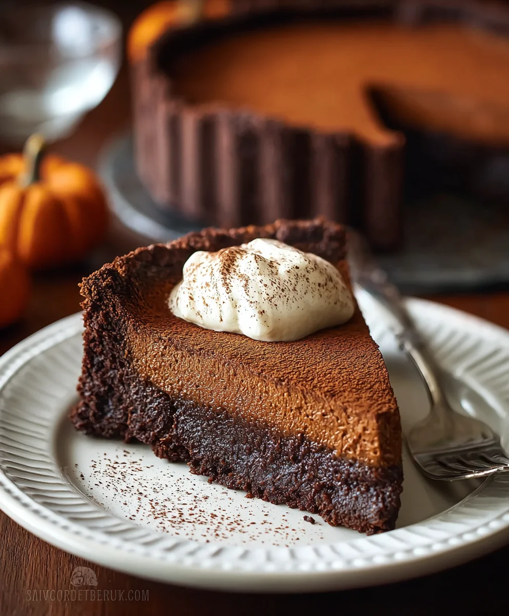 Gluten-Free Chocolate Pumpkin Torte - Rich & Decadent