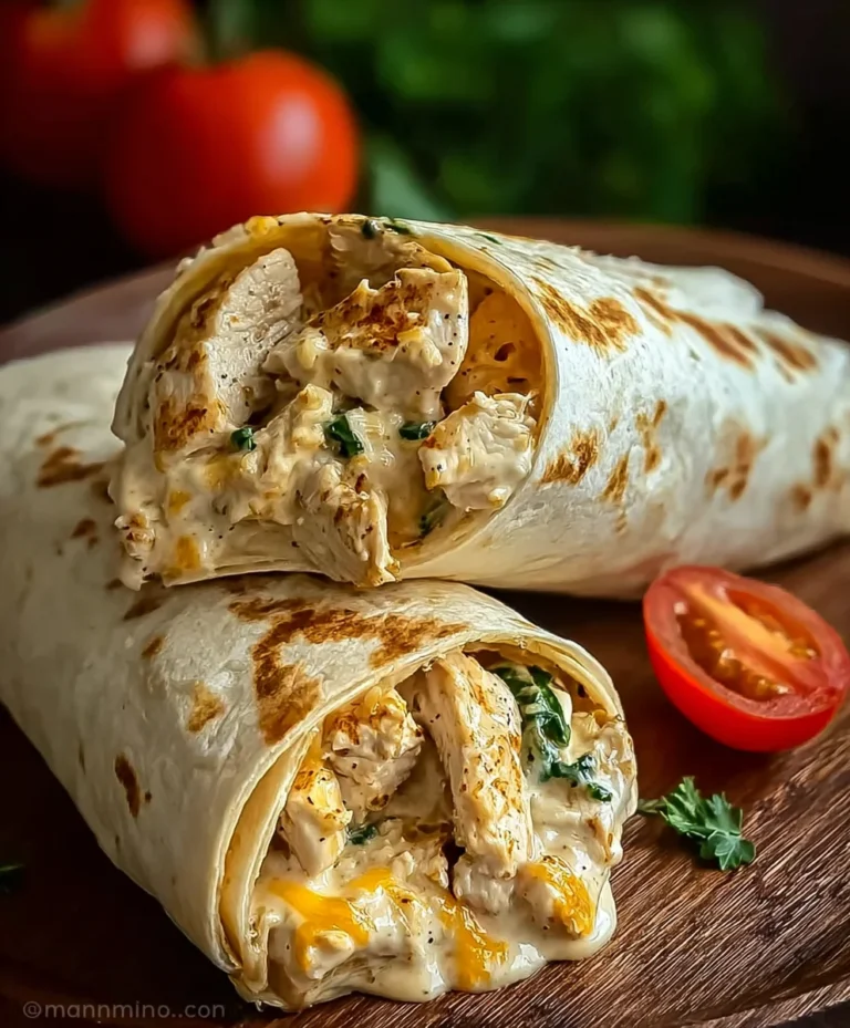 Cheesy Chicken Garlic Wraps- Easy & Delicious Recipe
