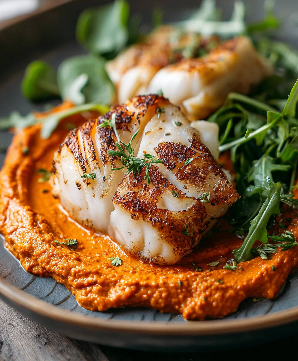 Spanish Grilled Cod Romesco Sauce Recipe