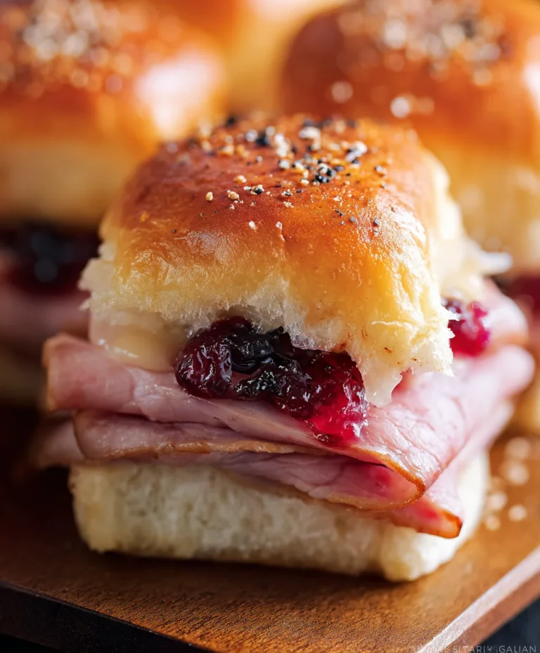Beef Beef Ham Cranberry Sliders – Savory & Sweet Bites