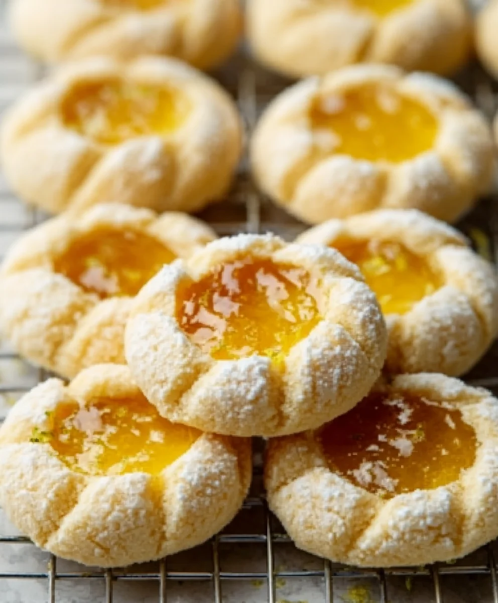 Lemon Thumbprint Cookies-Easy Holiday Treat
