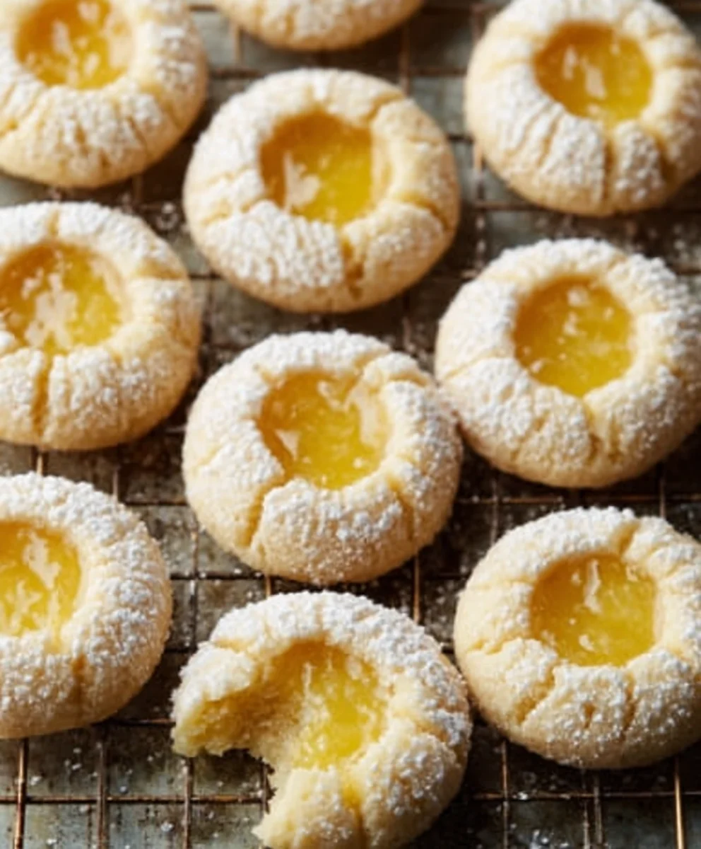 Lemon Thumbprint Cookies-Easy Tart Sweet Treat