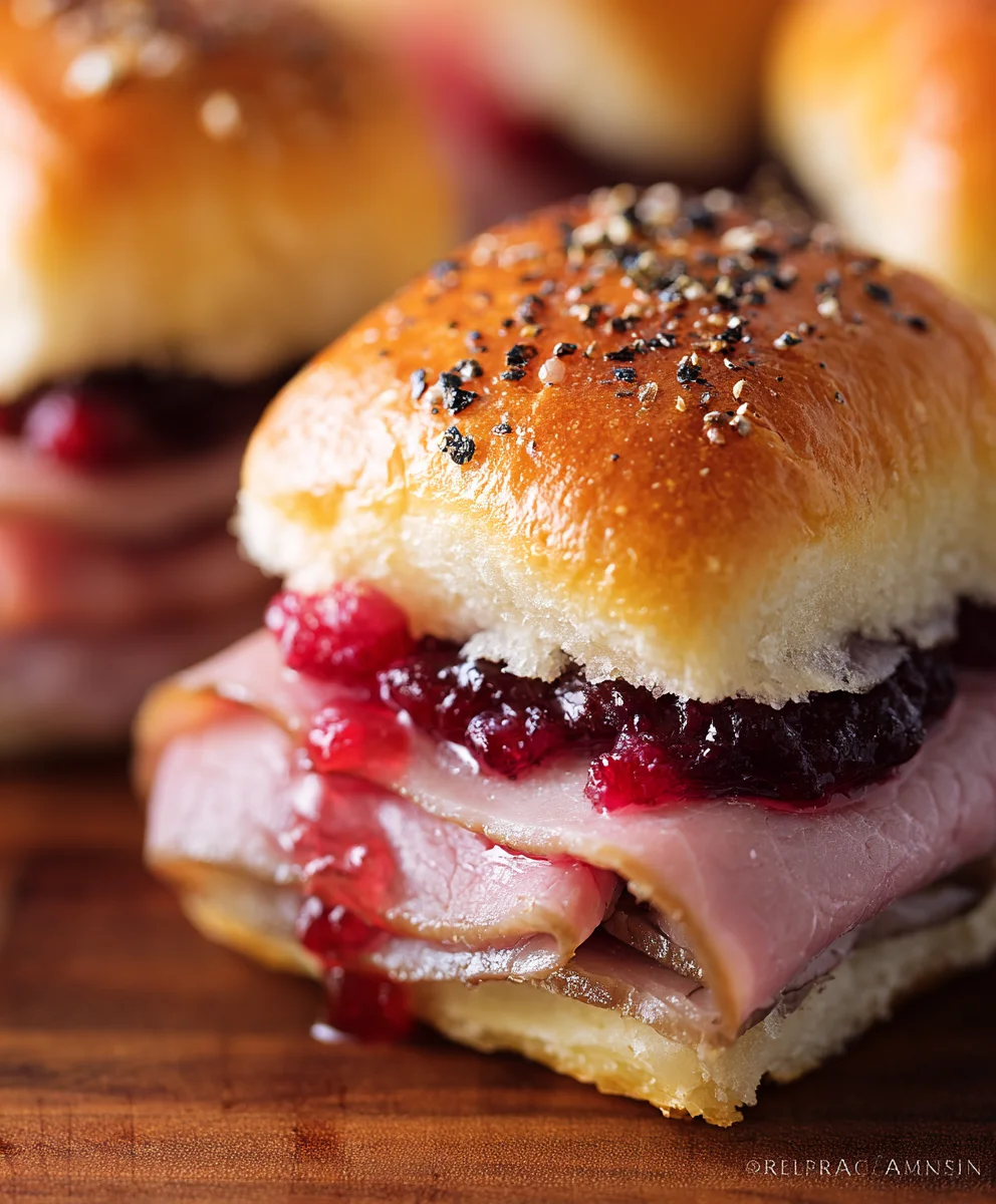 Beef Beef Ham Cranberry Sliders - Savory & Sweet Bites