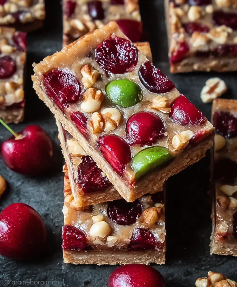 Walnut Cherry Slices – Deliciously Easy Dessert Recipe