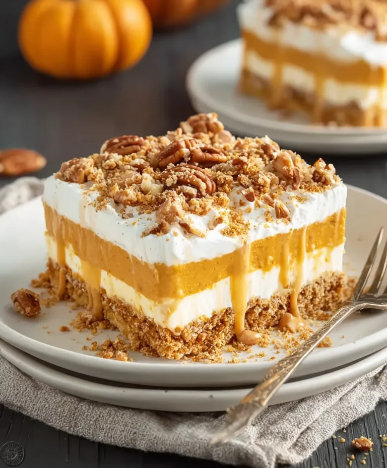 Easy No-Bake Pumpkin Delight Recipe-Fall Favorite