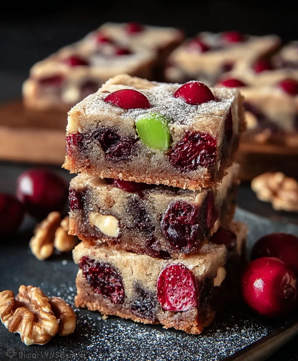 Walnut Cherry Slices - Deliciously Easy Dessert Recipe