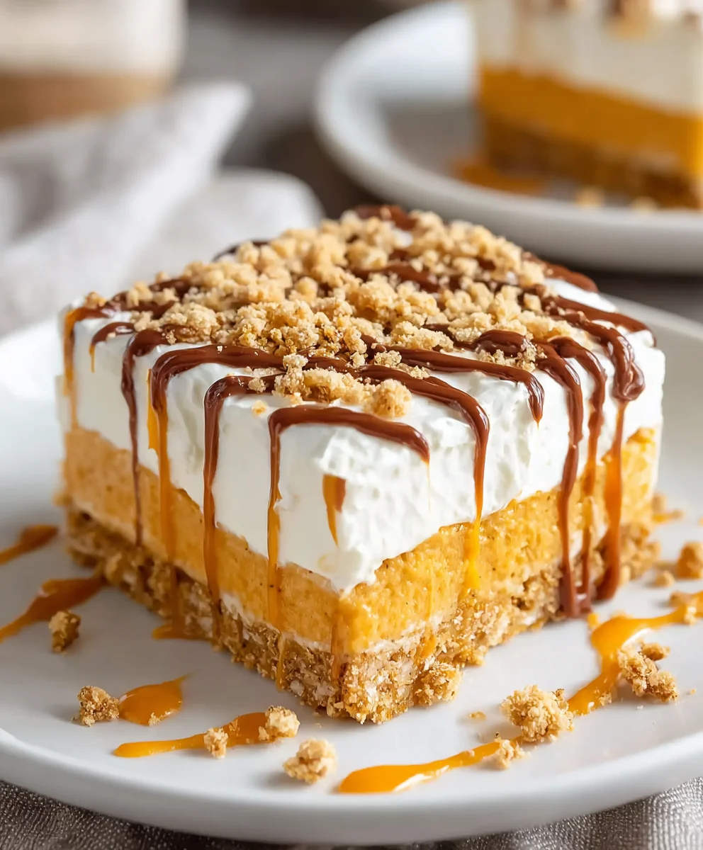 Easy No-Bake Pumpkin Delight Recipe-Fall Favorite
