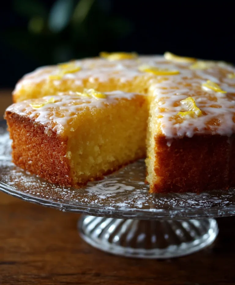 Ultimate Moist Zesty Lemon Cake Recipe