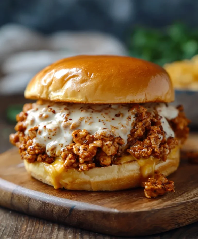 Cajun Chicken Sloppy Joes – Creamy Cheese Sauce