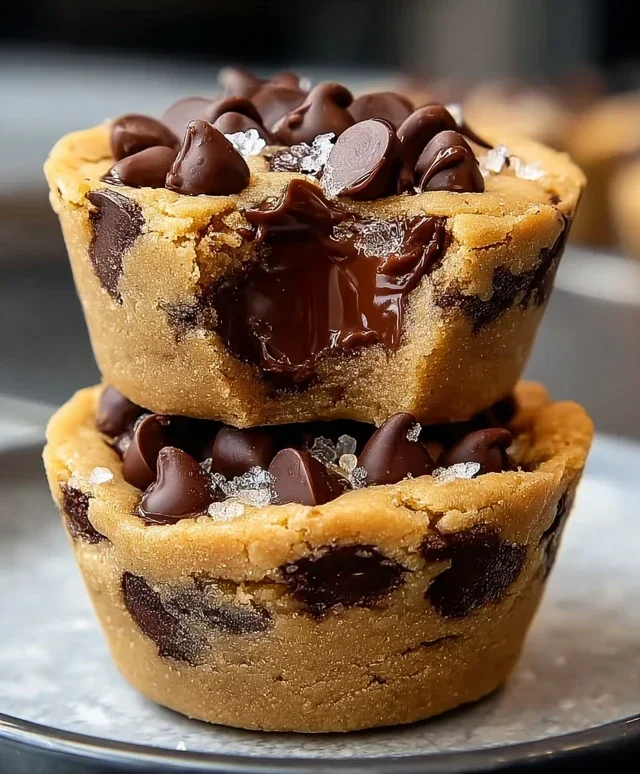 Peanut Butter Chocolate Chip Cookie Cups