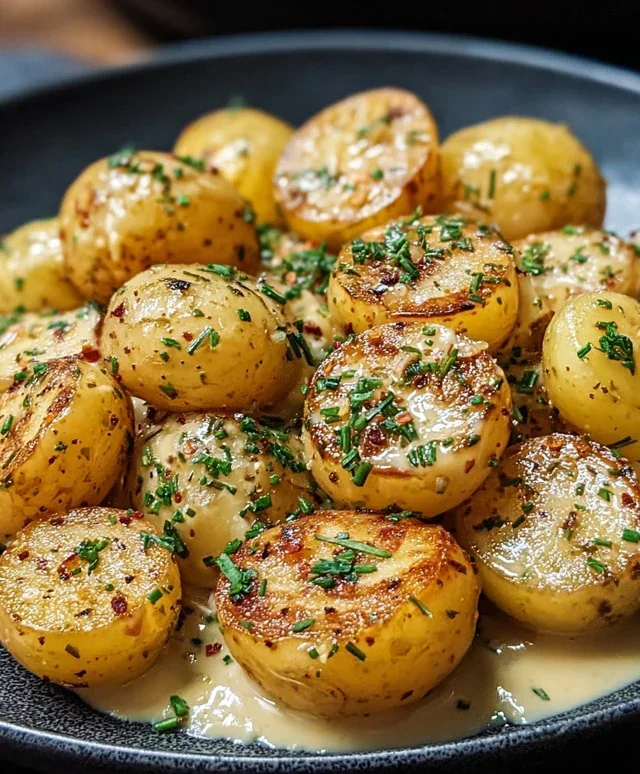 Creamy Garlic Sauce Potatoes