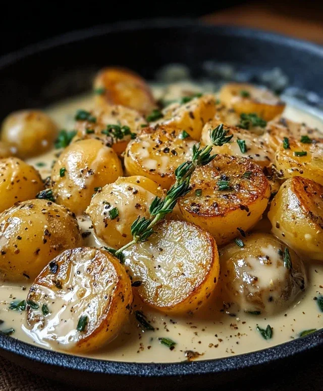 Creamy Garlic Sauce Potatoes