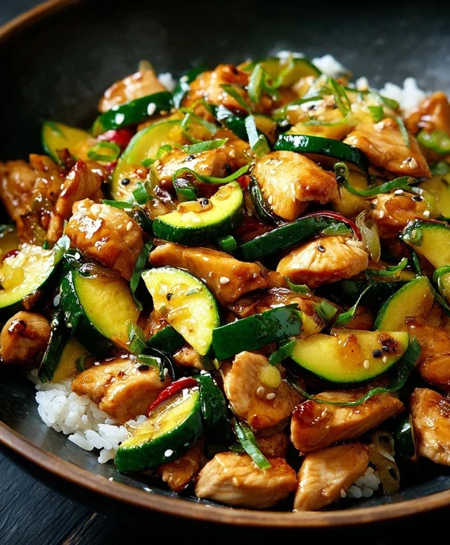 Chicken Zucchini Stir Fry