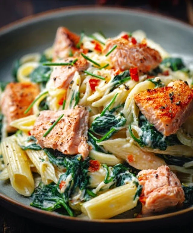 Salmon Spinach Pasta Dish: A Delicious and Nutritious Recipe to Try Today