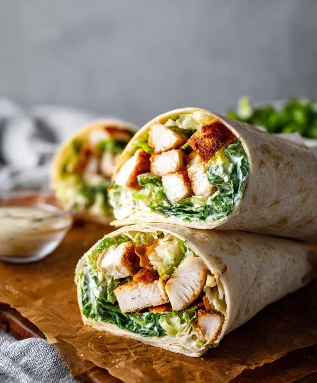 Chicken Caesar Wraps