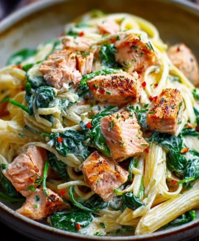 Salmon Spinach Pasta Dish: A Delicious and Nutritious Recipe to Try Today