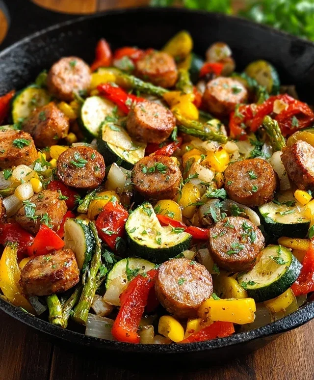 Sausage and Veggies Skillet