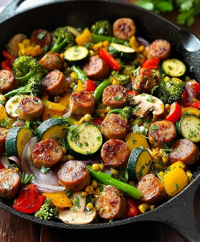 Sausage and Veggies Skillet