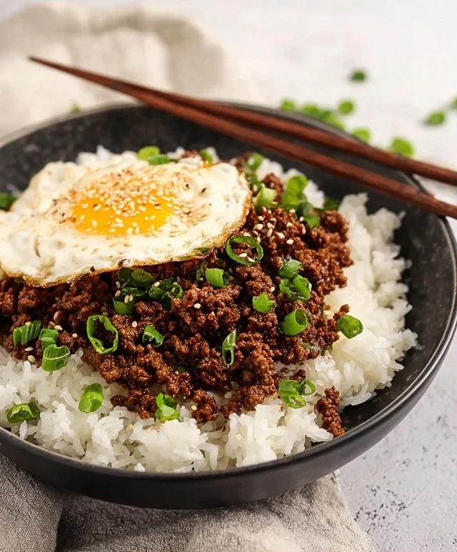 Korean Ground Beef Bowl (25-Minutes)