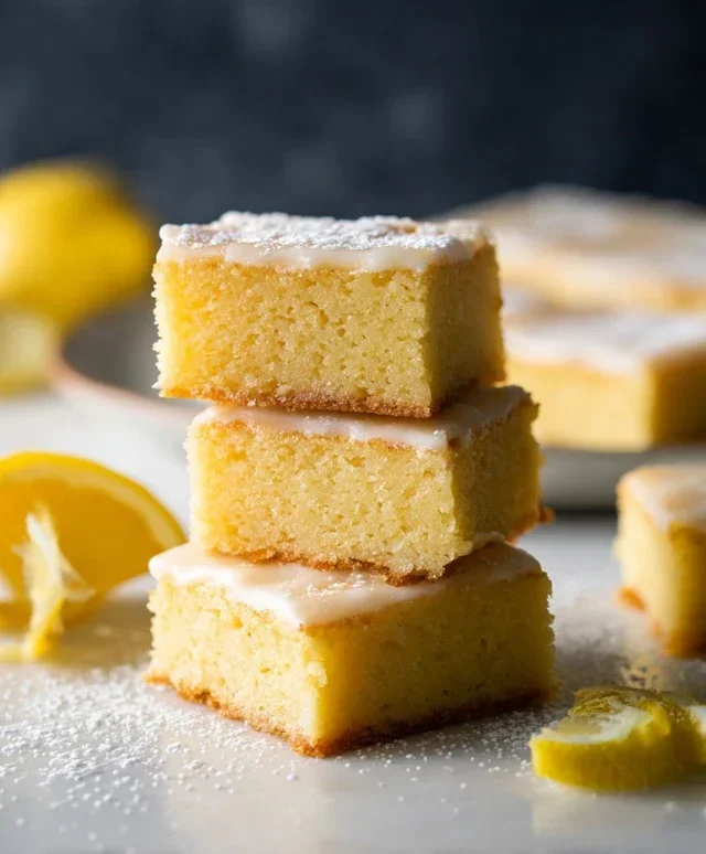 Easy Lemon Brownies Recipe
