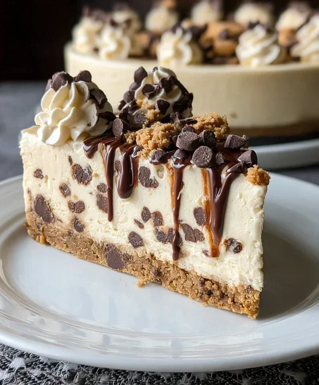 No Bake Cookie Dough Cheesecake
