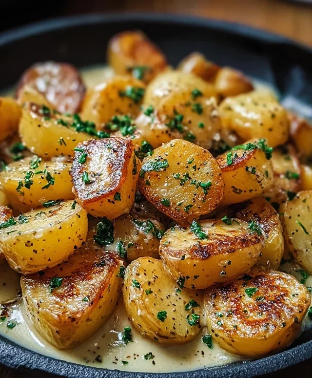 Creamy Garlic Sauce Potatoes