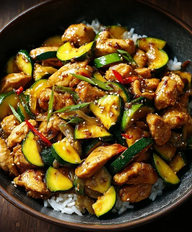 Chicken Zucchini Stir Fry