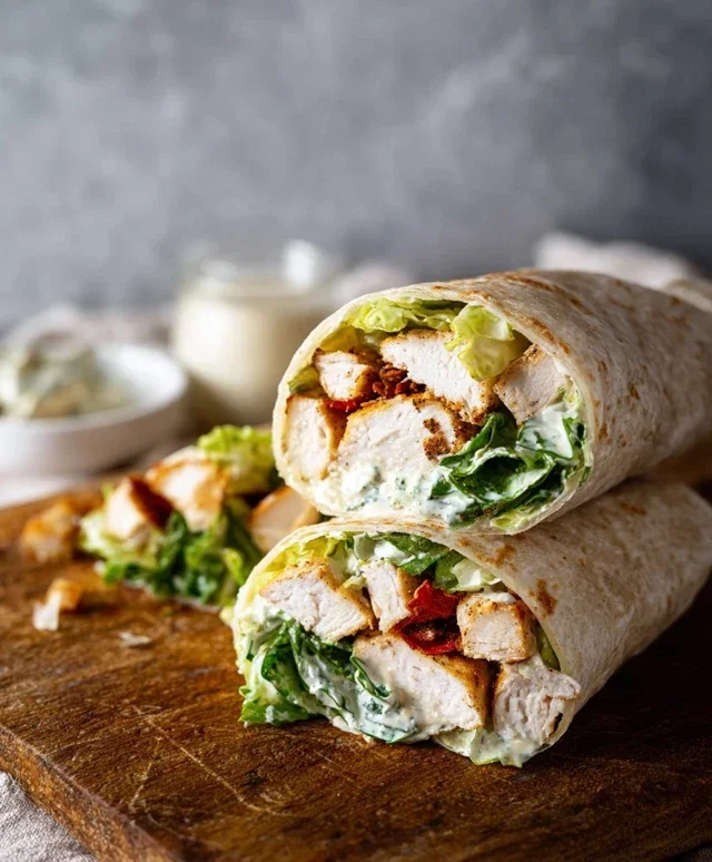 Chicken Caesar Wraps