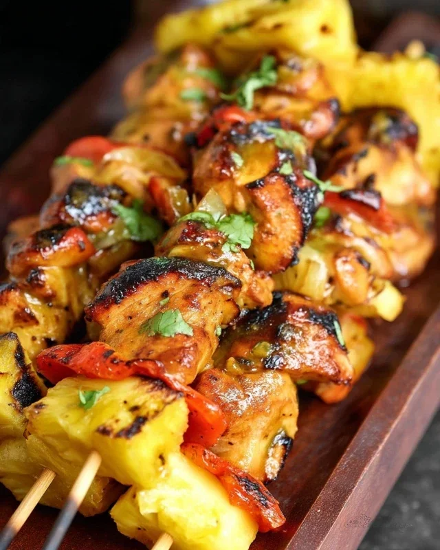Pineapple Chicken Kebabs Recipe