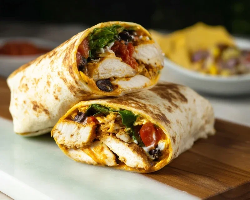 Chipotle Ranch Grilled Chicken Burrito