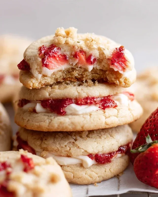 Strawberry Shortcake Cookies